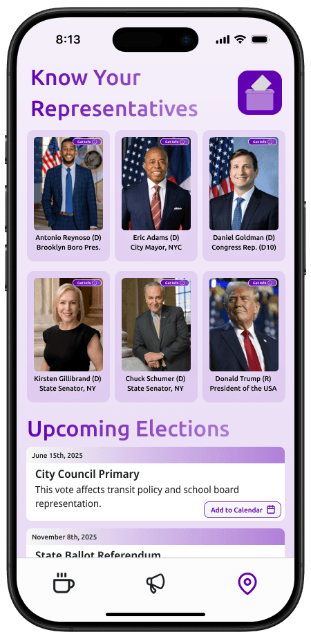Report page: Political map